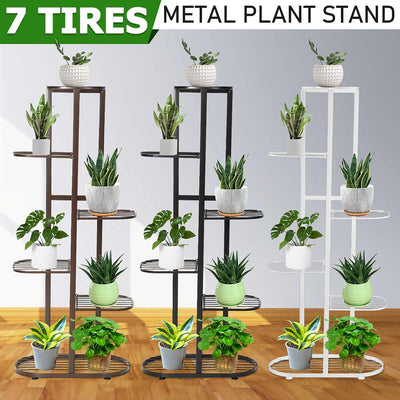 Wooden Iron  Plant Rack Display Shelf