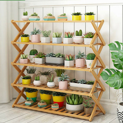 Bamboo Organizer Display Shelves