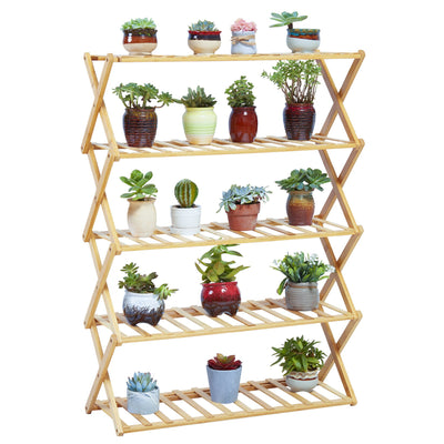 Bamboo Organizer Display Shelves