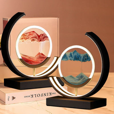 3D Hourglass LED Lamp