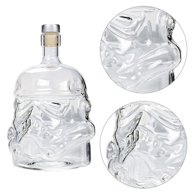 Wine Glass Set Storm Trooper Helmet Whiskey Decanter