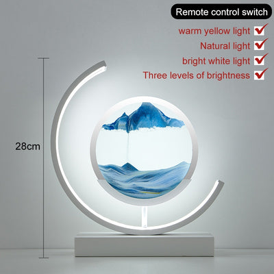 3D Hourglass LED Lamp