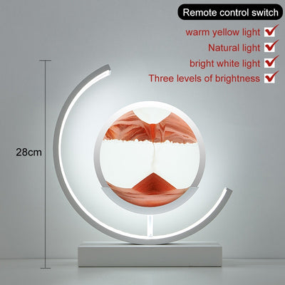 3D Hourglass LED Lamp